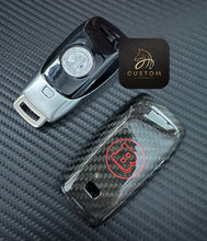 Load image into Gallery viewer, Brabus Style Premium Genuine Carbon Fiber Key Cover Case FOB For Mercedes AMG Model A45s CLA45s C63s E63S GLB35 GLC63S GLE63s C43 E53 G63 Exclusive Made
