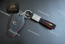 Load image into Gallery viewer, A45 Alcantara Keyring Keychain Key Cover For Mercedes A45 W176 AMG Custom Made Exclusive Gift
