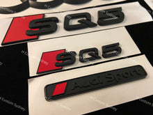 Load image into Gallery viewer, SQ5 Matte Black Badges Set For Audi SQ5 8R FY 2013-2023 Exclusive Pack
