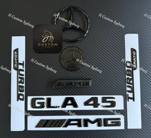 Load image into Gallery viewer, Gloss Black GLA45 Badges Package For Mercedes AMG GLA45 X156 2016-2019 Exclusive Pack
