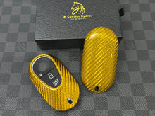 Load image into Gallery viewer, Luxury Carbon Fiber Key Fob Cover Case For Mercedes Maybach Brabus Exclusive Gold Edition
