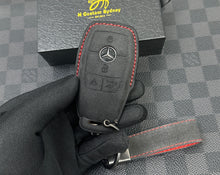 Load image into Gallery viewer, Premium Alcantara Key Case Keychain Pack for Mercedes-AMG GT63 S Exclusive Edition
