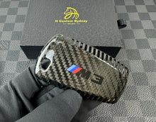 Load image into Gallery viewer, Genuine Carbon Fiber Keyring Key Fob Cover For BMW M3 M3 CS M4 M4 CS  Custom Made
