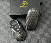 Load image into Gallery viewer, Premium Carbon Fiber Key Fob Cover For Mercedes AMG New CLE53 Model Exclusive Edition
