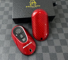 Load image into Gallery viewer, Luxury Carbon Fiber Key Fob Cover Case For Mercedes AMG New C E GLC S EQ Class W206 X254 W223 C236 W214 X290 Exclusive Made
