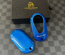 Load image into Gallery viewer, Premium Fiber Keyring Key Fob Cover For Mercedes W206 C43 X254 GLC43 Models Custom Made Exclusive Edition
