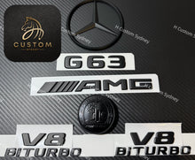 Load image into Gallery viewer, Matte Black G63 Badges Package For Mercedes G63 AMG W465 2025+ models Exclusive Edition
