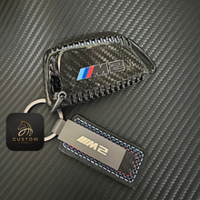 Load image into Gallery viewer, M2 Genuine Carbon Fiber Keyring Key Fob Cover For BMW New M2 G87 2023-2024 Custom Made
