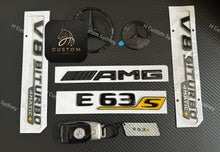 Load image into Gallery viewer, E63S Gloss Black Badges Package For Mercedes E63S W213 2021-2023 Exclusive Pack
