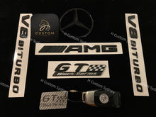 Load image into Gallery viewer, Gloss Black GT Black Series Badges Package For Mercedes AMG GT C190 Exclusive Pack
