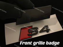 Load image into Gallery viewer, S4 Matte Black Full Badges Package For Audi S4 B8 B9 Exclusive Pack
