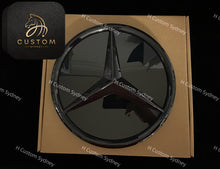 Load image into Gallery viewer, Mercedes Front Grille 3D All Black Star Emblem Badge For C63S A45 CLA45
