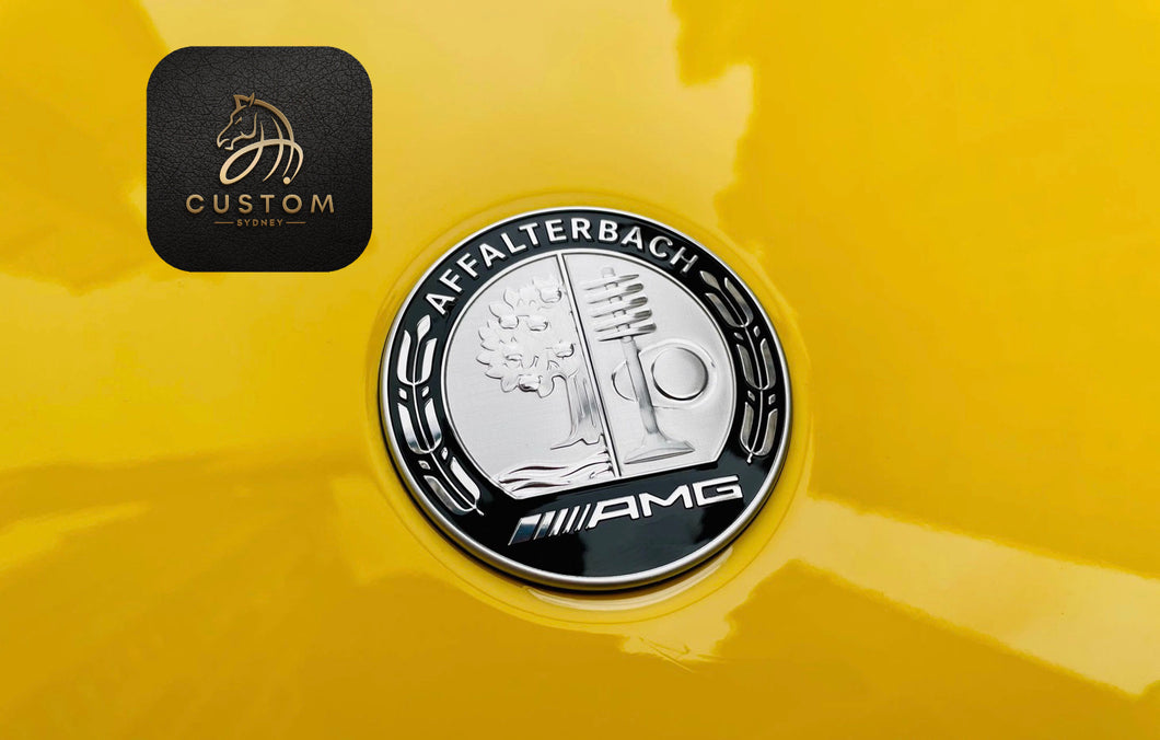 Genuine Mercedes AMG Bonnet Emblem Badge For W176 A45 W117 CLA45 W206 C43 C63S AMG GT C190