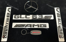 Load image into Gallery viewer, Gloss Black GLC63S AMG Full Badges Package For GLC63S X253 C253 Standard Pack
