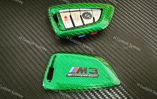 Load image into Gallery viewer, Premium Fiber Key Fob Cover For BMW M3 M4 Competition Exclusive Pack
