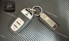 Load image into Gallery viewer, S4 Carbon fiber Keyring Keychain For Audi S4 Models Custom Gift
