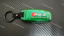 Load image into Gallery viewer, Premium Genuine Fiber Key Fob Cover For New 8Y RS3 Custom Made Exclusive Gift
