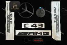 Load image into Gallery viewer, Matte Black C43 Badges Package For Mercedes AMG C43 W206 ONLY
