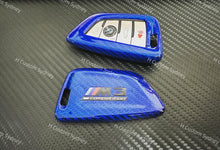 Load image into Gallery viewer, Premium Fiber Key Fob Cover For BMW M3 M4 M5 M8 X5M X6M Competition Exclusive Pack
