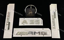 Load image into Gallery viewer, A35 Chrome Full Badges Emblems Package For Mercedes A35 W177 V177 OEM Pack
