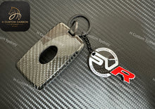 Load image into Gallery viewer, Premium Genuine Carbon Fiber Key Fob Cover For Land Rover Range Rover SVR New Key Exclusive Edition
