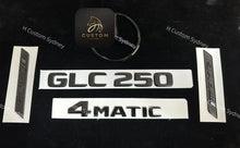 Load image into Gallery viewer, GLC250 Gloss Black Badges Package For Mercedes GLC250 X253 Wagon C253 Coupe Exclusive Pack
