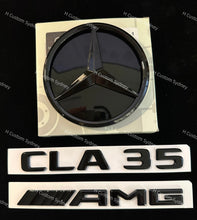 Load image into Gallery viewer, CLA35 Full Black Badges Package For Mercedes CLA35 C118 Exclusive Pack
