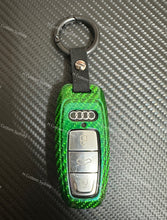 Load image into Gallery viewer, Premium Genuine Fiber Key Fob Cover For New 8Y RS3 Custom Made Exclusive Gift
