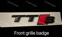 Load image into Gallery viewer, Matte Black TTS Badges Package For Audi TTS FV model MK3
