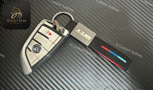 Load image into Gallery viewer, Premium Alcantara Keychain Keyring For BMW X3M X4M X5M X6M Competition Custom Made Exclusive Gift
