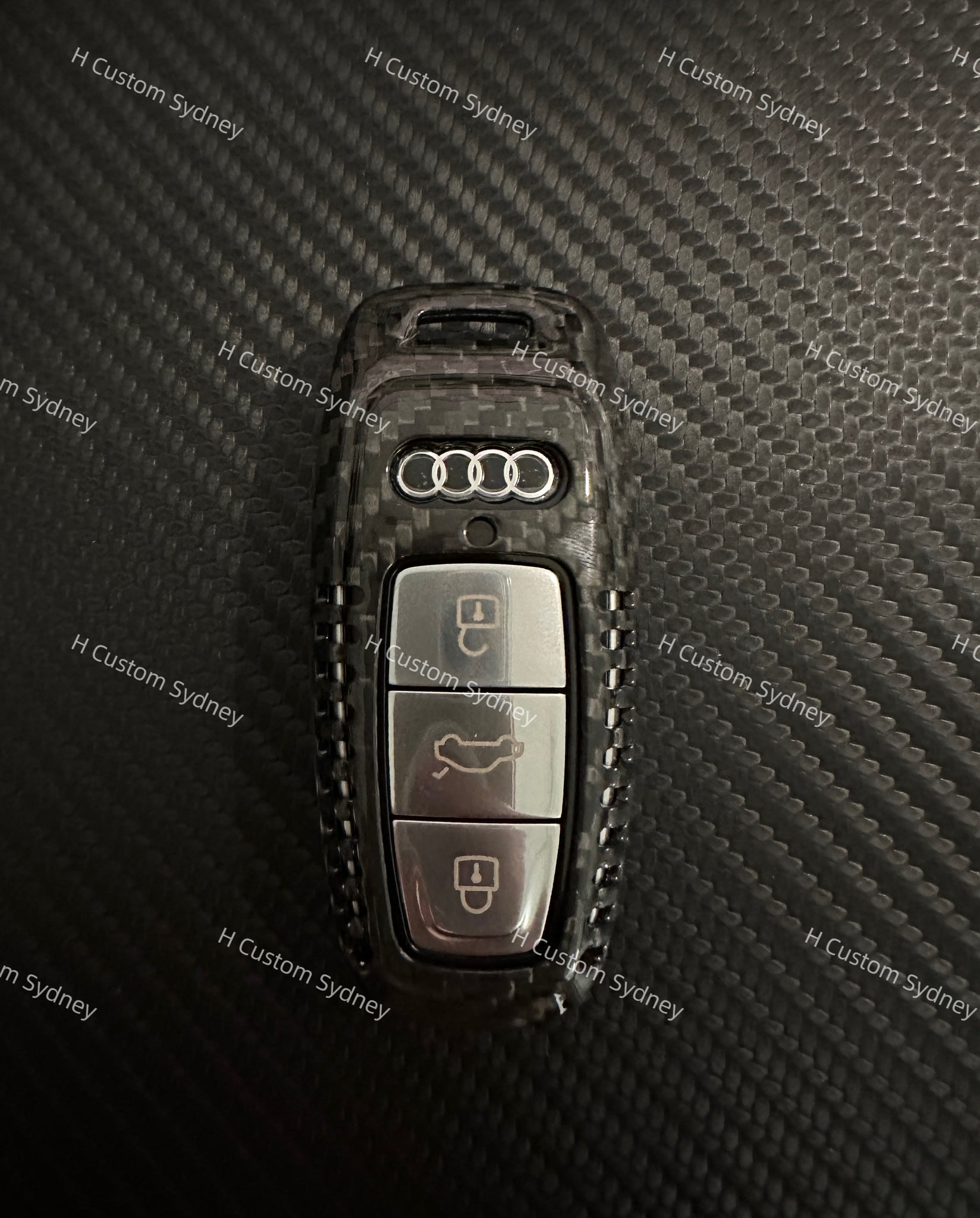 ABT Genuine Carbon Fiber Key Cover Keyring Package for Audi RSQ8 RS7 R ...