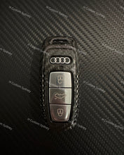 Load image into Gallery viewer, ABT Genuine Carbon Fiber Key Cover Keyring Package for Audi RSQ8 RS7 RS6 Style Exclusive Made
