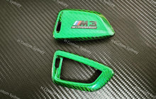 Load image into Gallery viewer, Premium Fiber Key Fob Cover For BMW M3 M4 Competition Exclusive Pack
