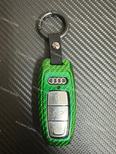 Load image into Gallery viewer, Premium Genuine Fiber Key Fob Cover For New 8Y RS3 Custom Made Exclusive Gift
