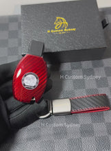 Load and play video in Gallery viewer, Premium Genuine Carbon Fiber AMG Key Fob Cover Pack For Mercedes A45 CLA45 GLA45 C43 C63S GLC63s GLE63S GLS63 Exclusive Made
