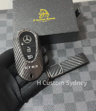 Load and play video in Gallery viewer, Premium Carbon Fiber Key Fob Cover Pack for Mercedes AMG GT63 C192 Exclusive Edition
