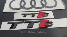 Load and play video in Gallery viewer, Gloss Black TTS Full Badges Package For Audi TT FV MK3 2015-2024 Models
