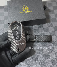 Load and play video in Gallery viewer, Premium Carbon Fiber Key Fob Cover Pack for Mercedes AMG GT63 Pro C192 Exclusive Edition
