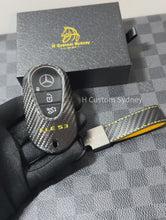 Load and play video in Gallery viewer, Premium Carbon Fiber Key Fob Cover For Mercedes AMG New CLE53 Model Exclusive Edition
