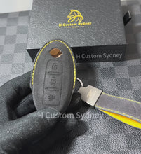 Load and play video in Gallery viewer, Premium Alcantara Key Fob Cover Case Pack Fit For Nissan Z Z34 Model Exclusive NISMO Edition
