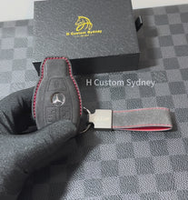 Load and play video in Gallery viewer, Premium AMG GTC Alcantara Key Fob Cover Keychain Exclusive Pack For Mercedes GTC
