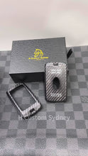 Load and play video in Gallery viewer, Luxury Carbon Fiber Key Fob Cover Fit For Land Rover Range Rover Exclusive Edition Custom Gift

