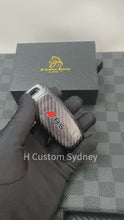 Load and play video in Gallery viewer, Luxury Carbon Fiber Key Fob Cover Case For Audi New RS3 RS6 RS7 RSQ8 RS e-tron Exclusive Edition
