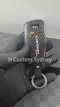 Load and play video in Gallery viewer, Carbon Edition Genuine Carbon Fiber Key Cover For Audi RS3 S3 RSQ3 Q2 Q3 R8 Custom Made Exclusive Gift
