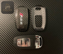 Load image into Gallery viewer, Genuine Carbon Fiber Key Cover Case FOB For Audi RS4 RS5 RS6 RS7 S4 S5 S6 S7 S8 SQ5 R8  Old Models
