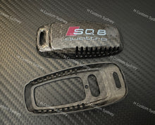 Load image into Gallery viewer, SQ8 Genuine Carbon Fiber Key Fob Cover For Audi SQ8 Exclusive Pack
