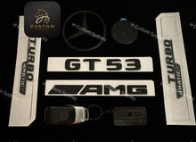 Load image into Gallery viewer, Matte Black GT53 Full Badges Package For Mercedes AMG GT53 X290 Exclusive Pack
