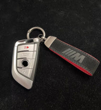 Load image into Gallery viewer, BMM M Sport Alcantara Keyring Keychain For BMW M2 M3 M4 M5 X5M Custom Gift
