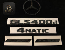 Load image into Gallery viewer, GLS400d Gloss Black Full Badges Package For Mercedes GLS400d X167 Exclusive Pack
