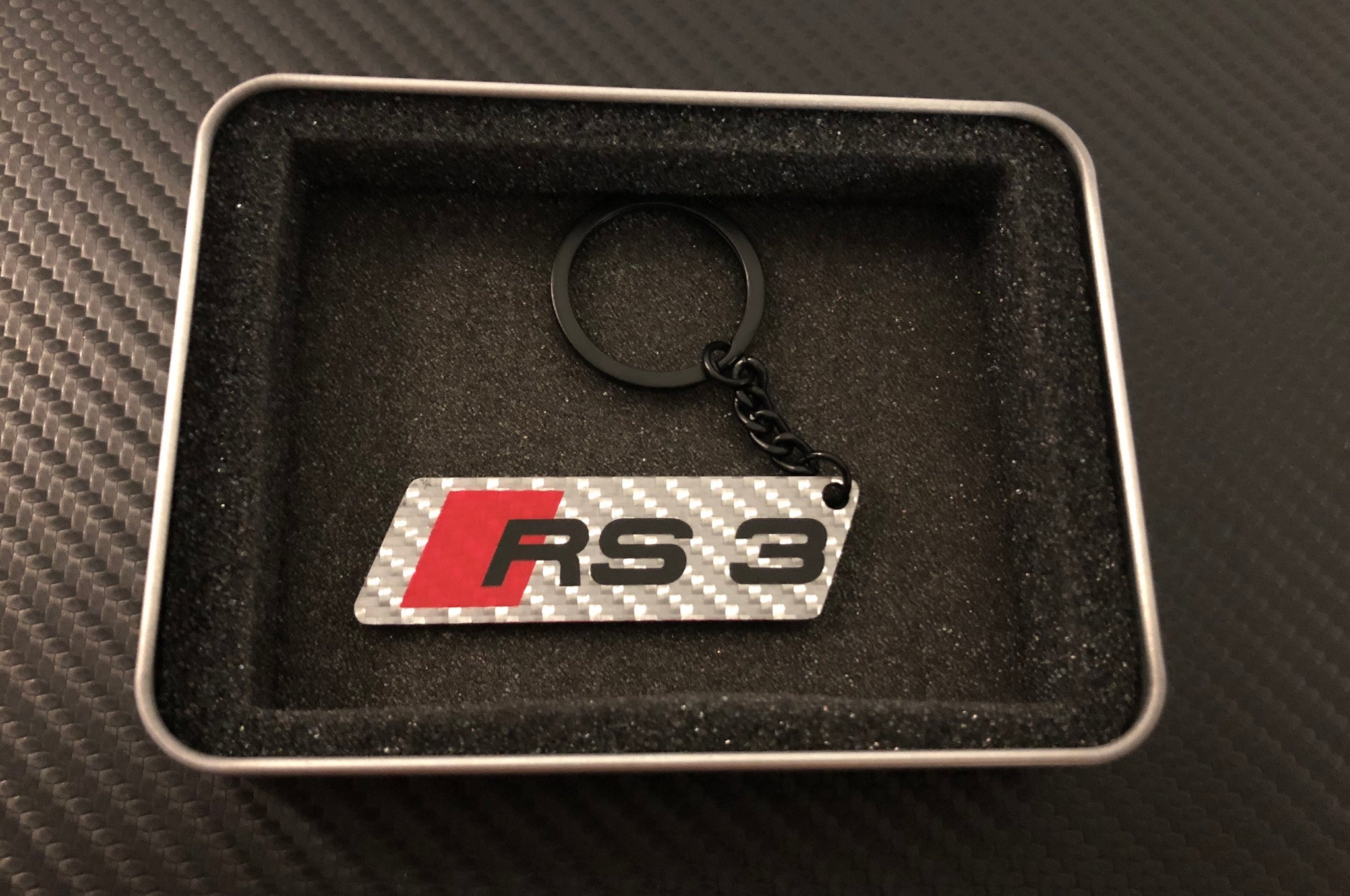 Audi RS Design Porte-Clé Carbone Keyring Keychain Carbon Original –  raw-creation